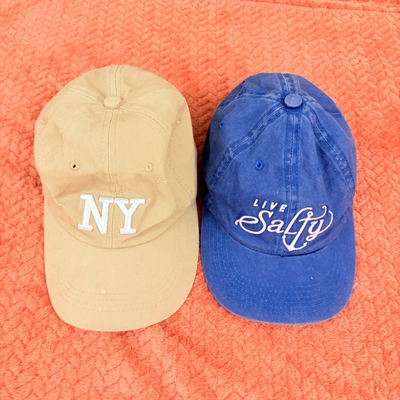 Accessories - Tan and Blue Baseball Caps
